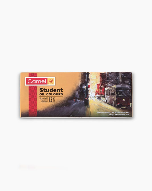 Camel Students Oil Colour 12 Shades 20ML Artist Colour Shades Canvas Painting School Student Art Supply