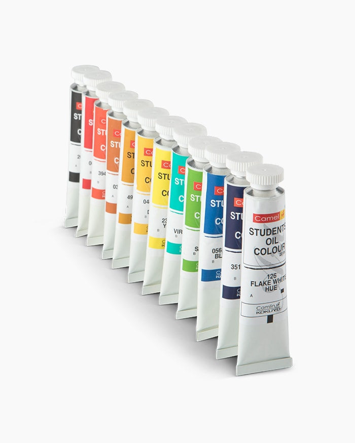 Camel Students Oil Colour 12 Shades 20ML Artist Colour Shades Canvas Painting School Student Art Supply