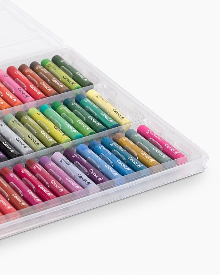 Camel Student Oil Pastels Assorted plastic pack of 25 shades