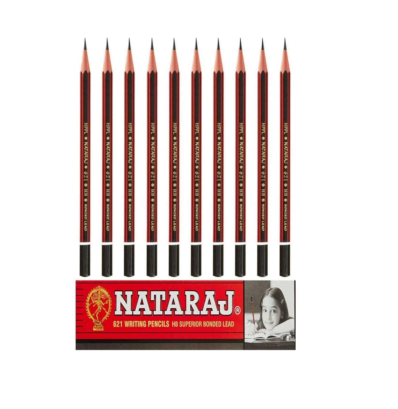 Natraj 621 Writing Pencils Pack of 3