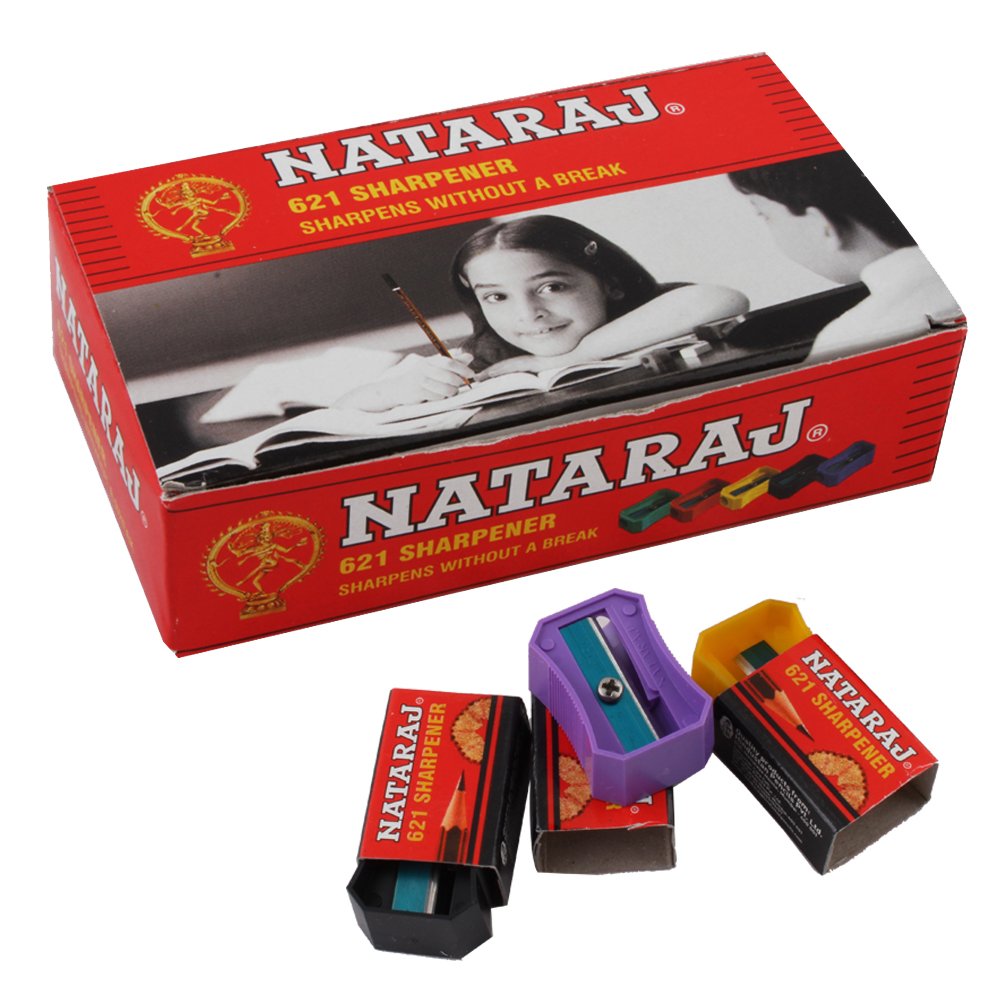 Nataraj 621 Sharpener, Hassle-free Sharpening, Reduces Hand Strain, Anti-rust Coating, Highly Durable, Conveniently Portable, Pack of 20