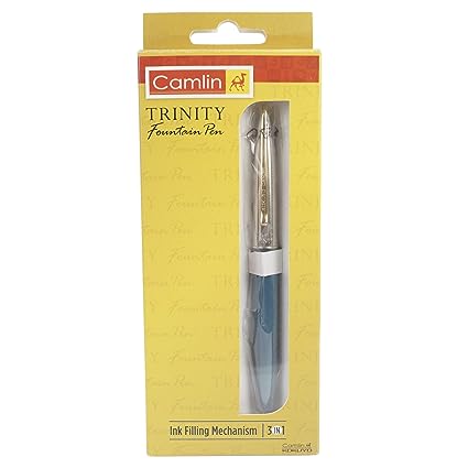 Camlin Kokuyo Trinity Fountain Pen| Colour May be Vary