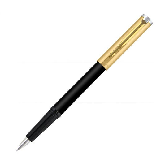 Parker Beta Premium Fountain Pen Gold Trim Gold Finish Cap