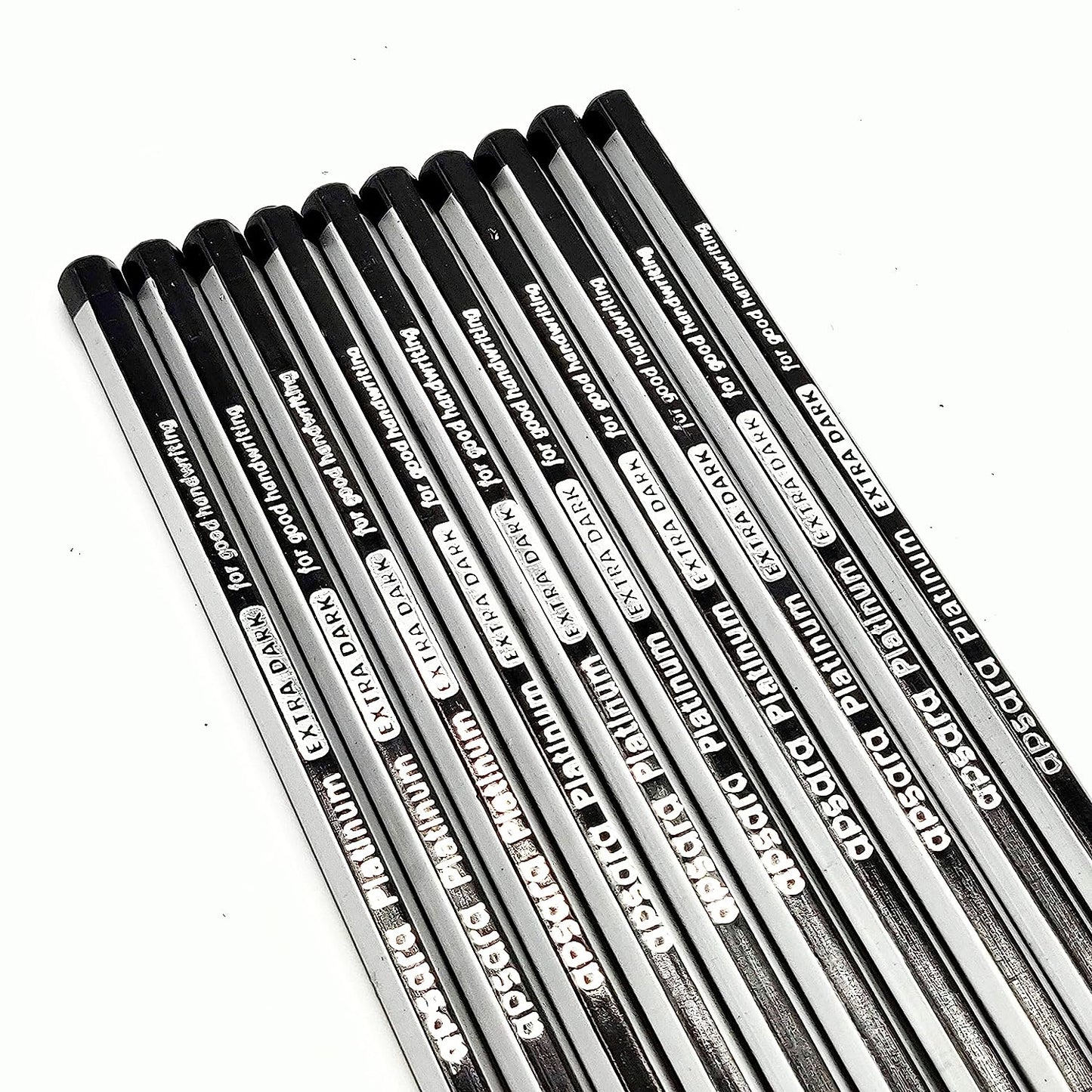 Apsara Platinum Pencils,Strong Grip, Extra Dark, Good Handwriting, Soft Wood for Easy Sharpening, Free Sharpener & Eraser (Pack of 20 Pencils)