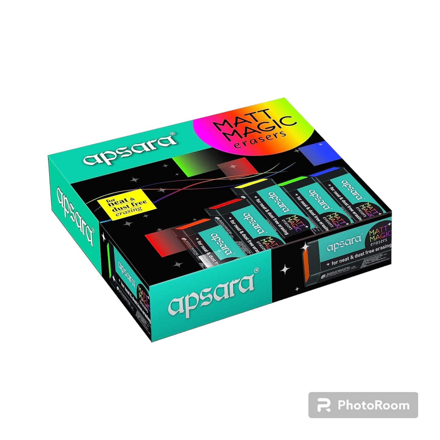 Apsara Matt Magic Jumbo dust free Eraser Pack of 20pcs Box