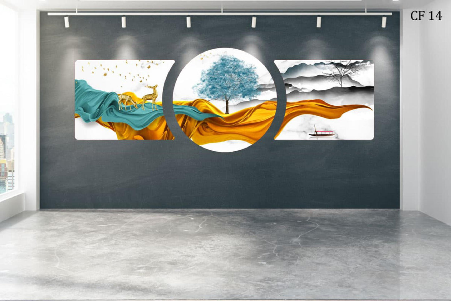 Resin Art Natural Wall Frame CF 14, Wall Decor For Living Room, For Home Decore , Office Decore and Gifting