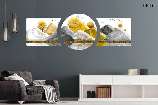 Resin Art Natural Wall Frame CF 16, Wall Decor For Living Room, For Home Decore , Office Decore and Gifting