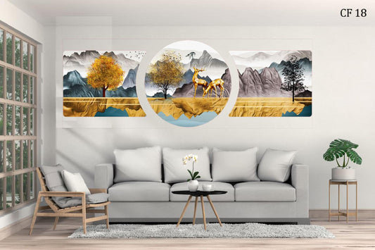 Resin Art Natural Wall Frame CF 18, Wall Decor For Living Room, For Home Decore , Office Decore and Gifting