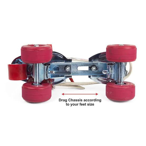 JJ Jonex Tenacity Unisex Rollerderbywheel Skates For Adults, Youth, Adjustable Roller Skates, Outdoor & Indoor Illuminating Roller Skates (Myc) (Age 6-25Year )