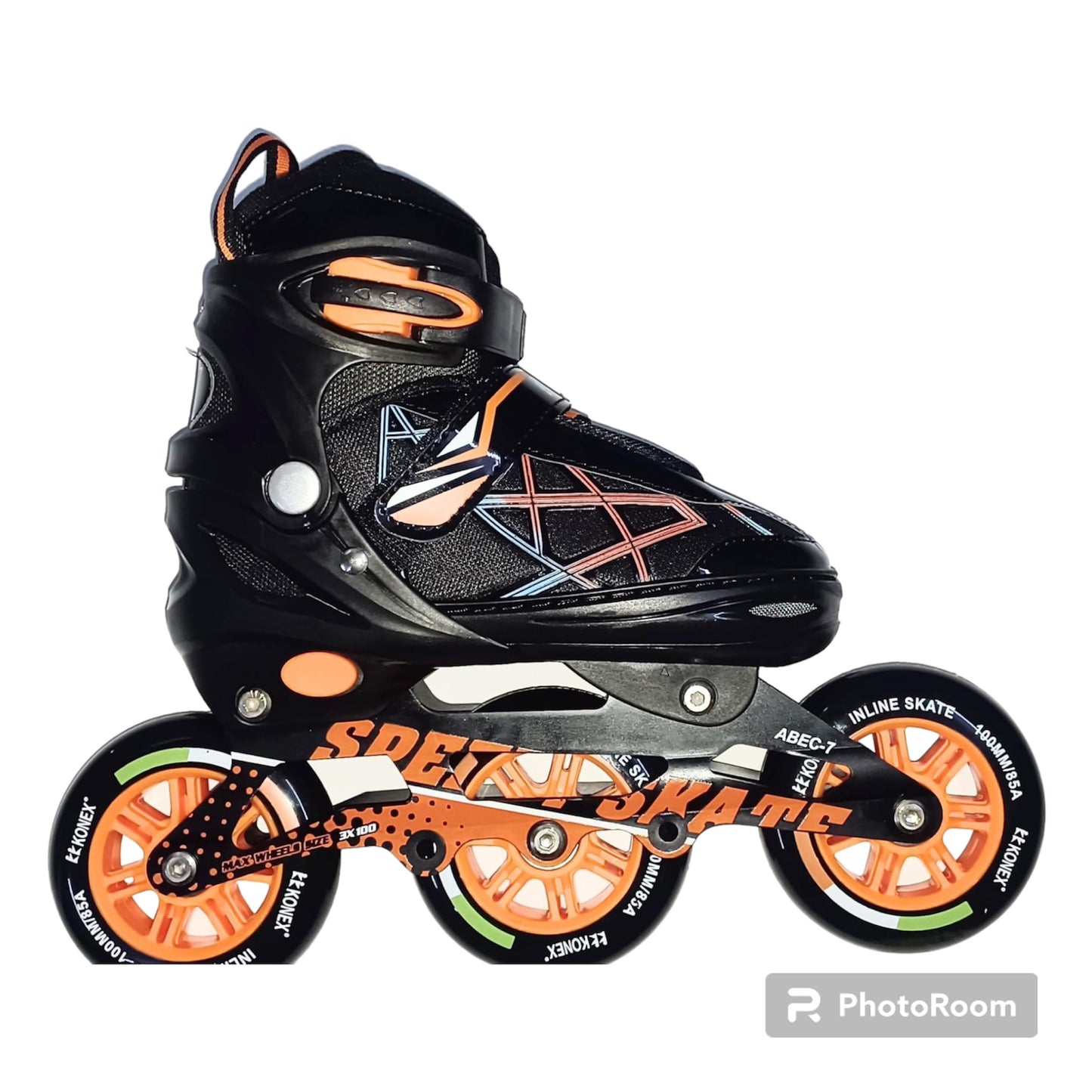 Konex 3 Wheel Inline Skates CLS-1012,100 MM Adjustable Inline Skates