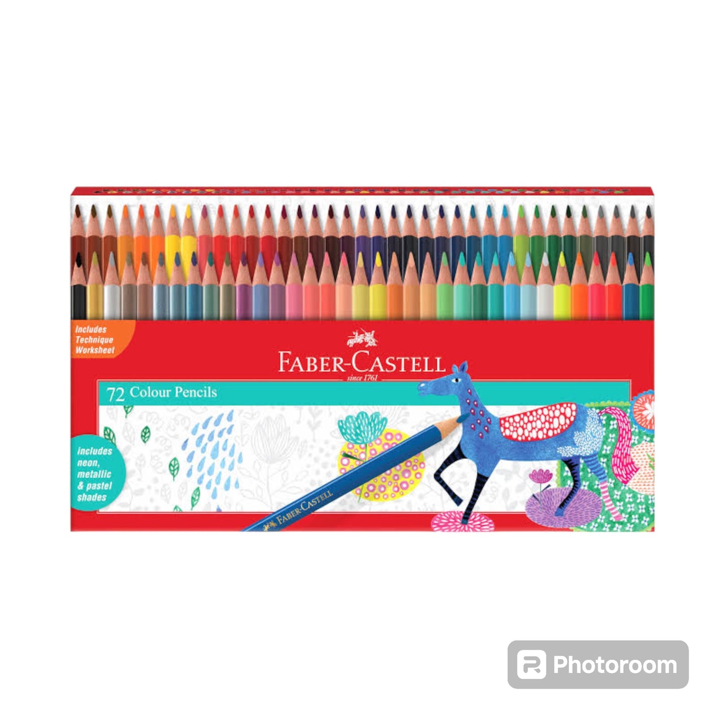 Faber-Castell Triangular Colour Pencils - Pack of 72 (Assorted)