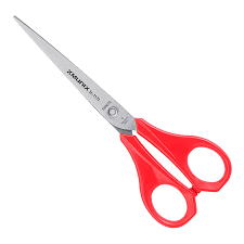 Munix SL-1173 185 mm / 7.2" Stainless Steel Scissors | Pointed Tip with Shock Proof Body | Lightweight Multipurpose Scissor | Colour May Vary