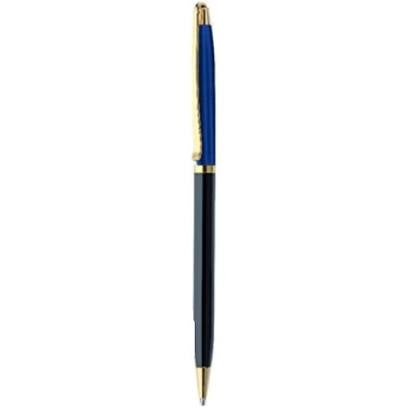 FLAIR Platinum Series Spectra Designer Metal Ball Pen Box Pack | Matte Finish With Shiny Gold Trims | Swiss Tip Technology With Twist Mechanism | Durable, Refillable Pen | Blue Ink, Pack of 1