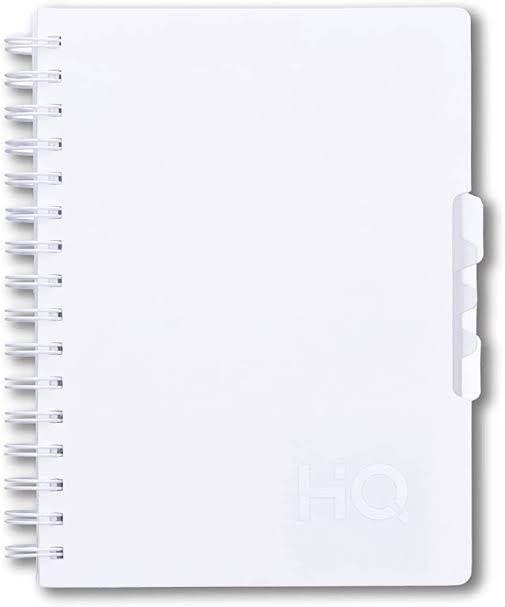 Navneet HQ Five Subject Spiral Wiro Bound Notebook | A5-size, is suited for office executives and professionals.