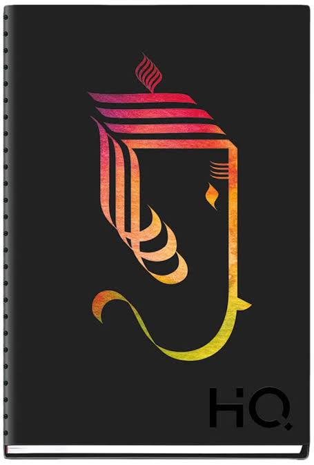 Navneet HQ Ganesha Series Case Bound Notebook | A5-size, is suited for office executives and professionals.