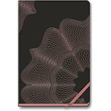 Navneet HQ Gold Rush Attractive Design Case Bound Notebook | A5-size, is suited for office executives and professionals.