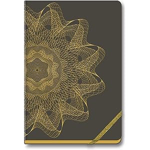 Navneet HQ Gold Rush Attractive Design Case Bound Notebook | A5-size, is suited for office executives and professionals.