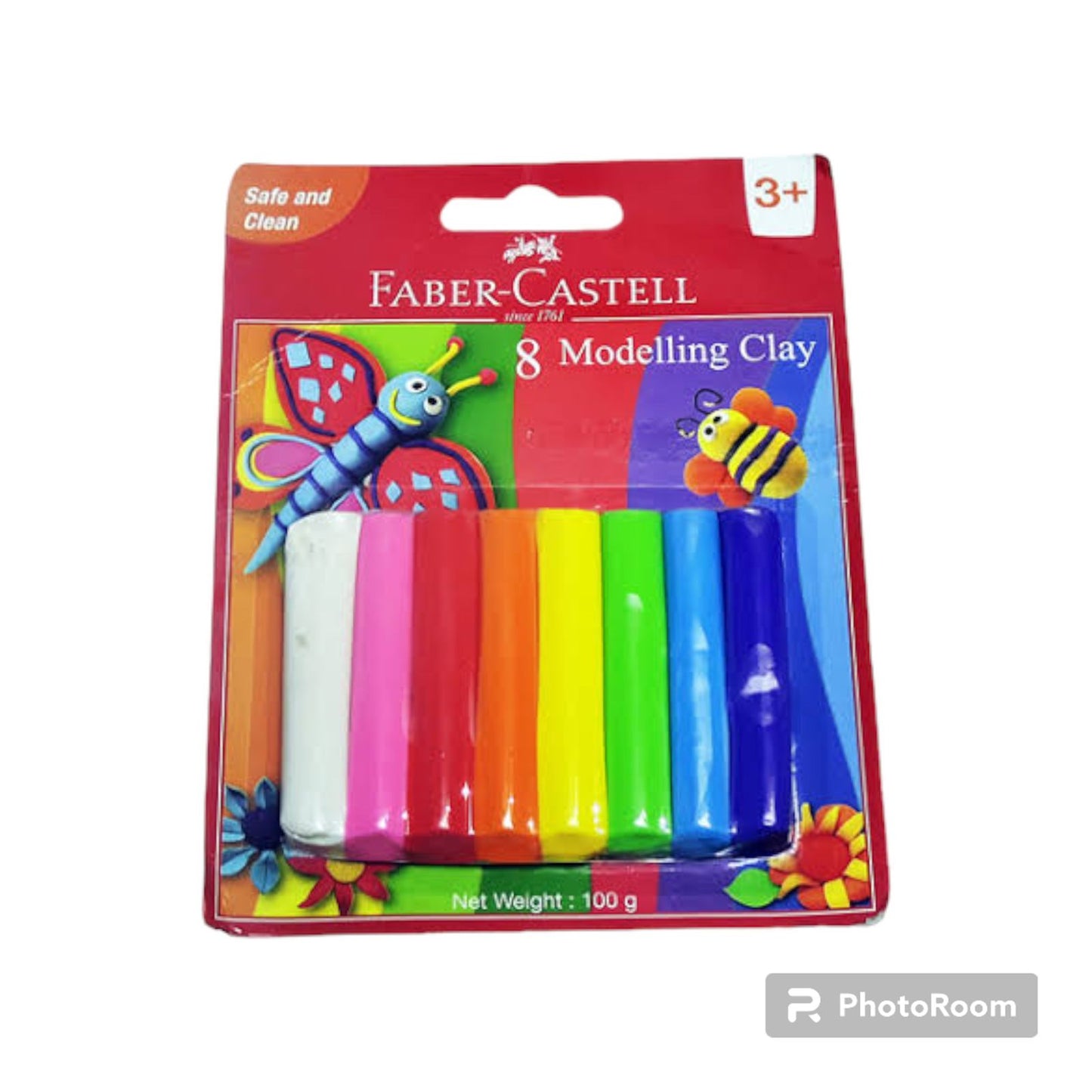 Faber-Castel Modelling Clay Set, 8 Colors - 100 gm