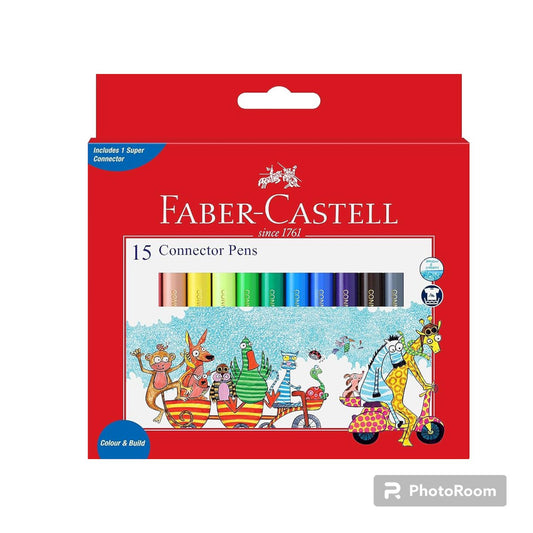 Faber-Castell Connector Pen Set - Pack of 15 (Assorted)