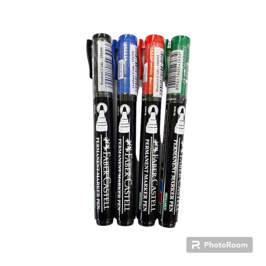 Faber Castell Thick Permanent Marker Pen Pack Of 10