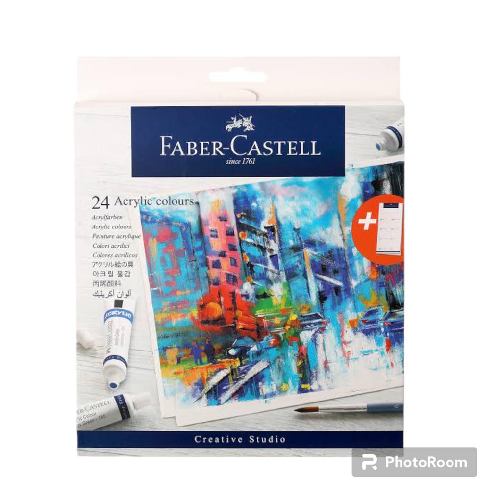 Faber-Castell 379024 CS Acrylic Colours 9ML Set of 24