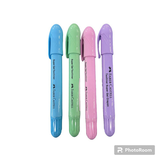 Faber-Castell Super Gel Text liner Pastel Colour Set of 4