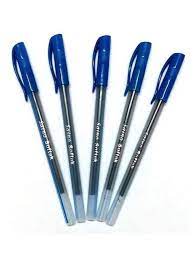 Saino Softek Use and Throw Ball Point Pens (Blue) Pack of 20