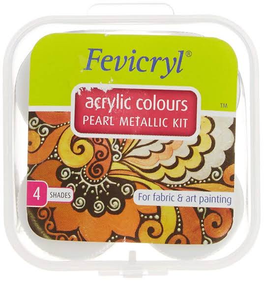 Fevicryl Acrylic Colours Pearl Metallic Kit