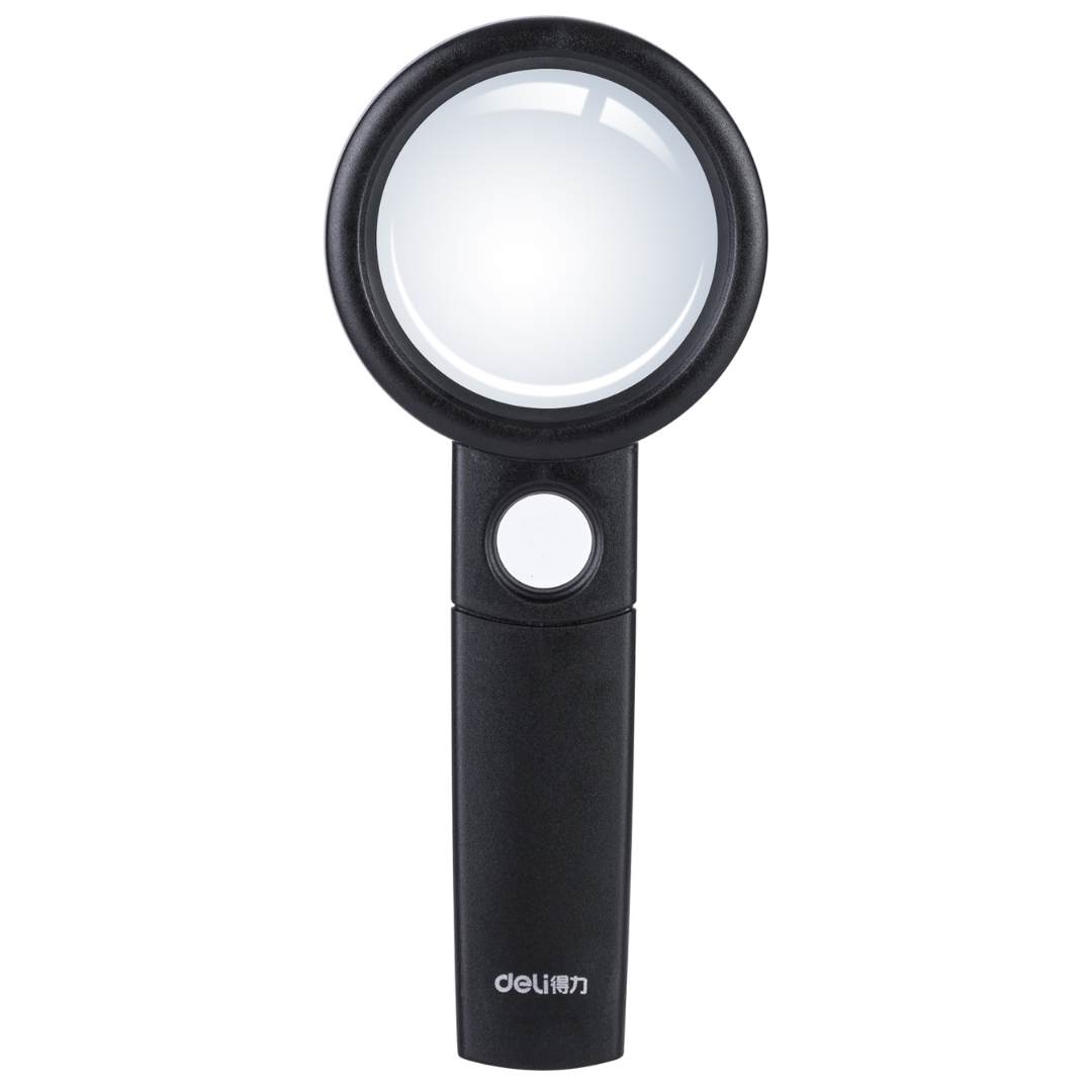 deli W9090 Magnifying Glass for Book, Newspaper Reading, Black