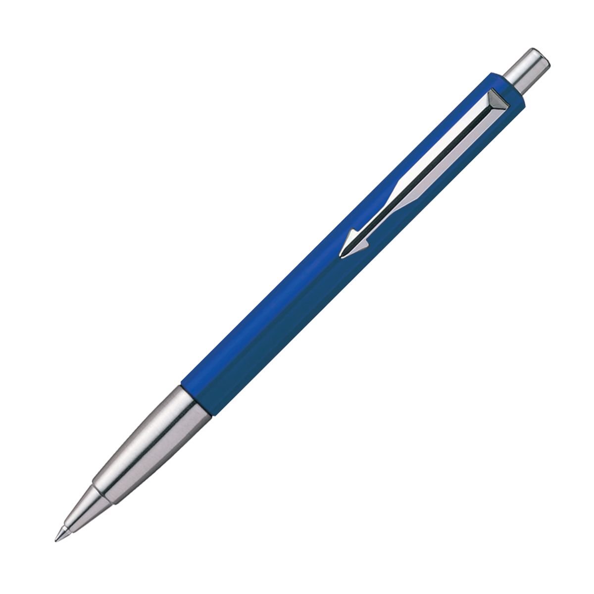 Parker Vector Standard Ball Pen Chrome Trim Blue Body Color