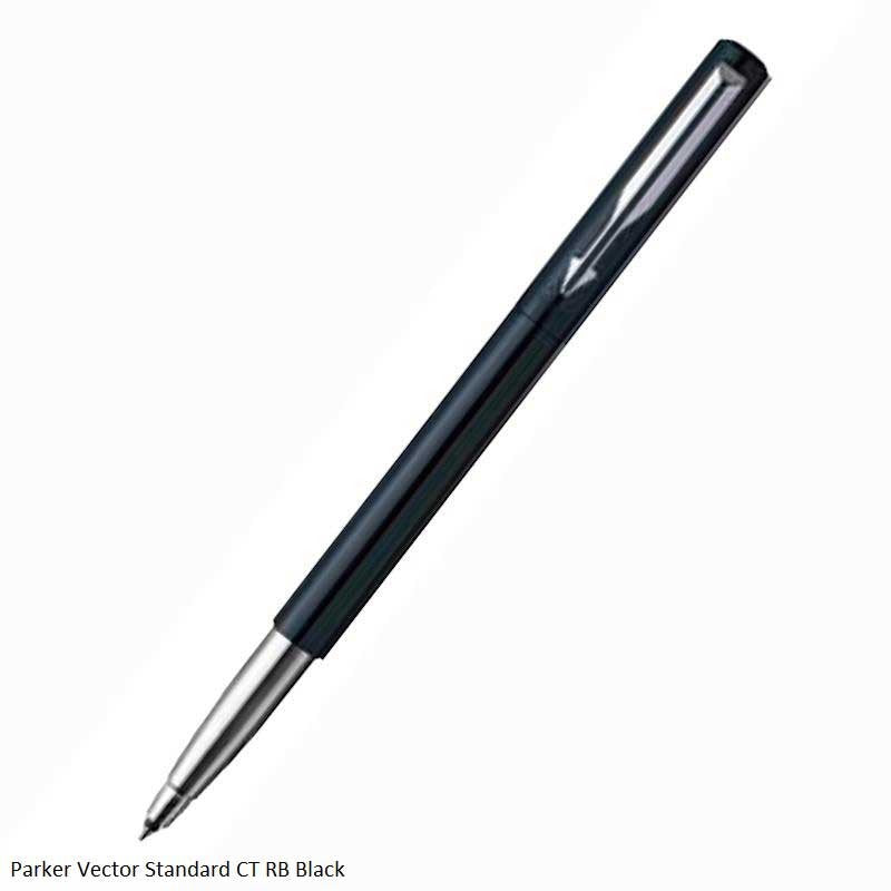 PARKER VECTOR STANDARD CHROME TRIM ROLLERBALL PEN