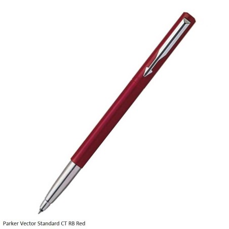 PARKER VECTOR STANDARD CHROME TRIM ROLLERBALL PEN