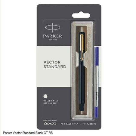 PARKER VECTOR STANDARD GOLDEN TRIM ROLLER BALL PEN